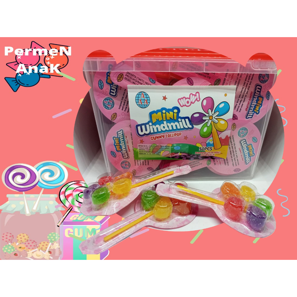 

permen anak warung rasa lunak kipas 50pcs
