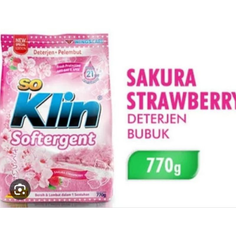 SOKLIN DETERGEN SAKURA WANGINPOLL 770GR