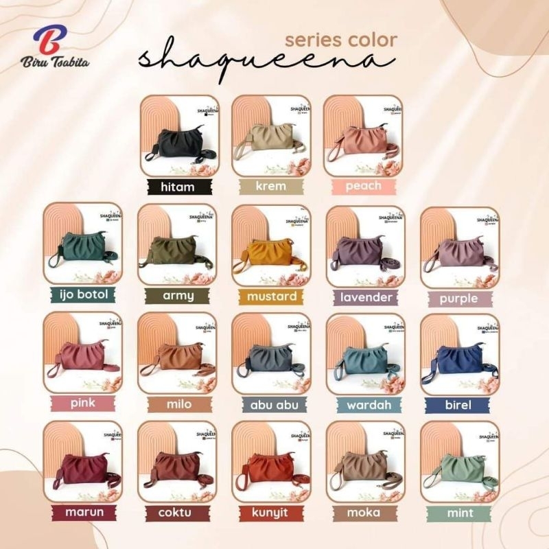 BIRU TSABITA - SHAQUEENA BAG BIRU TSABITA