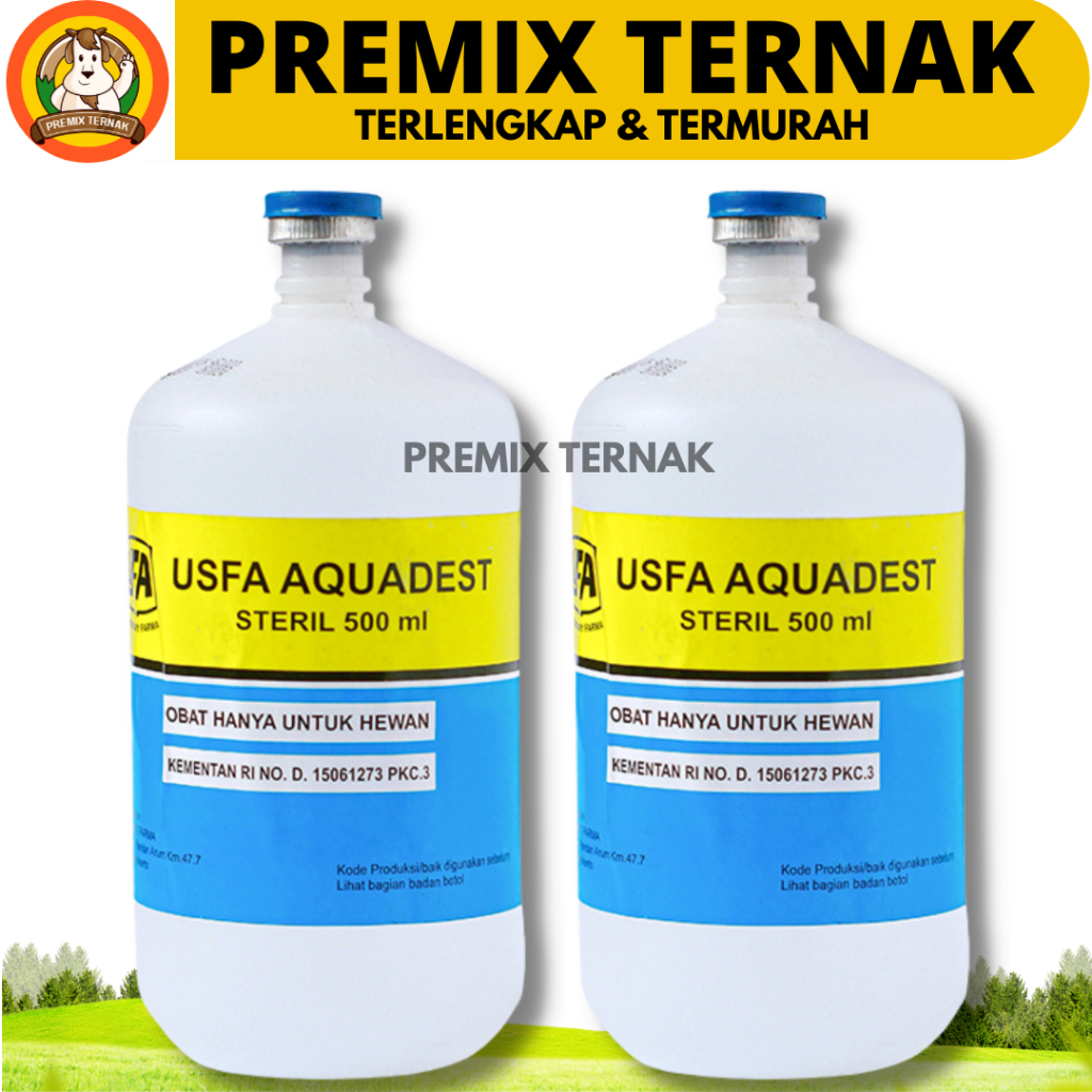 USFA AQUADEST 500ml - Aquades Air Steril