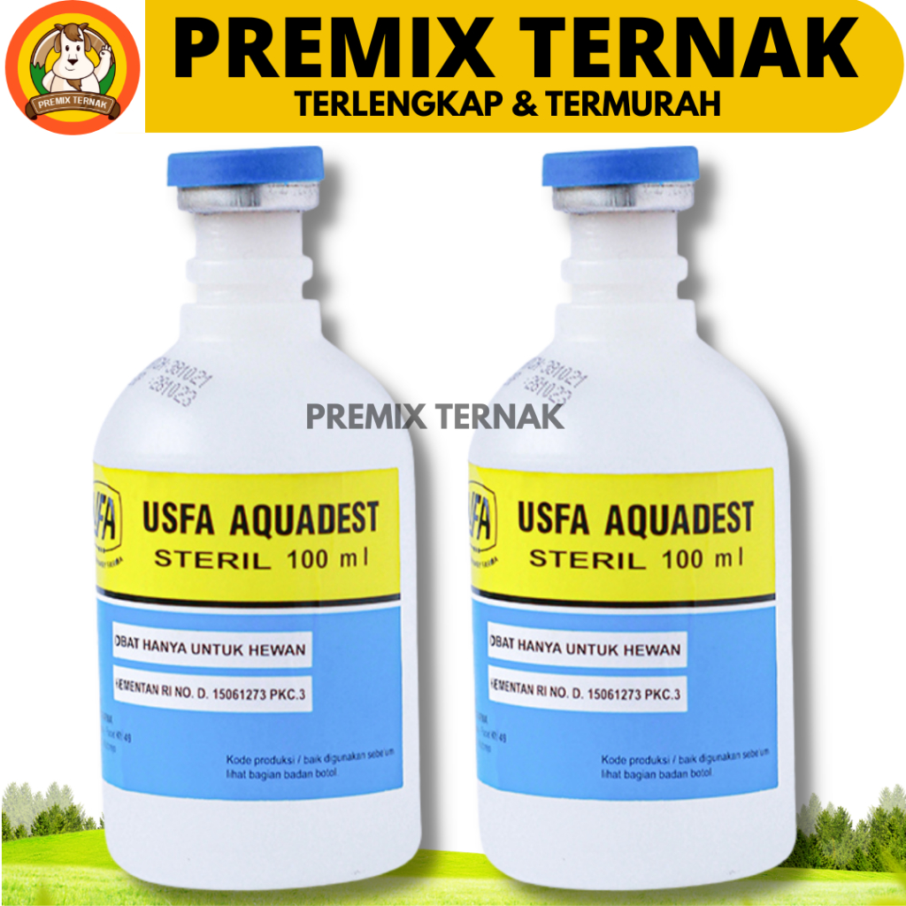 USFA AQUADEST 100ml - Aquades Air Steril