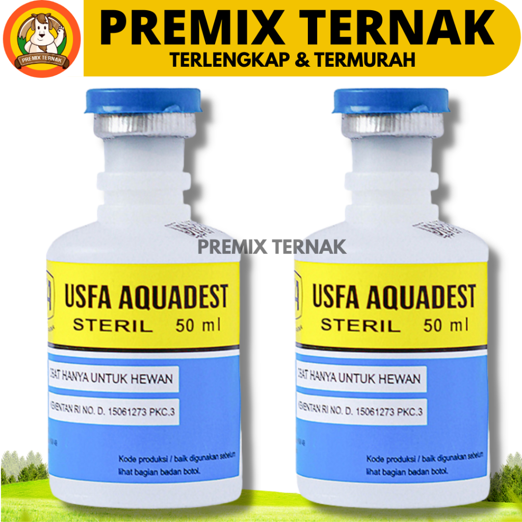 USFA AQUADEST 50ml - Aquades Air Steril
