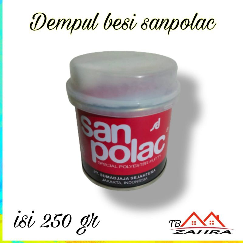 Dempul Besi Sanpolac 250 gr dempul motor mobil besi pagar cod