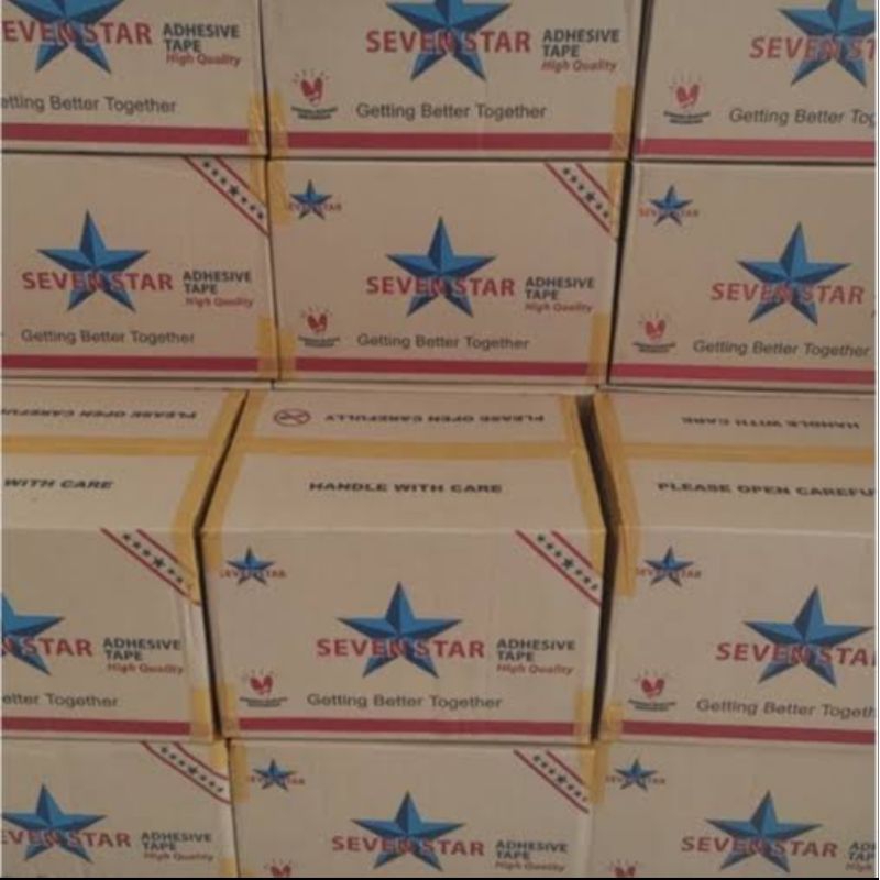 

lakban 45x90y SEVEN STAR 1 dus isi 72 roll / lakban 45x90y / lakban 45 X 90y SEVEN STAR