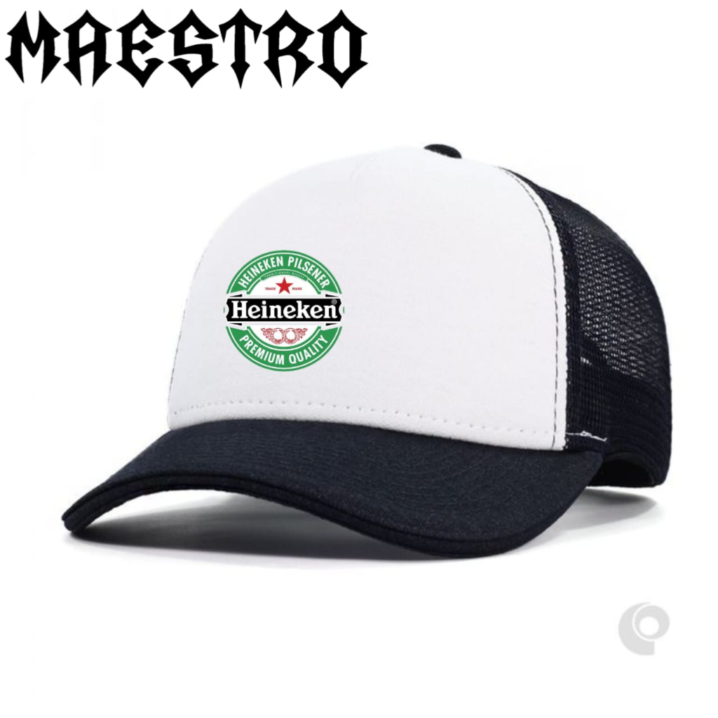 TOPI JARING DEWASA CAP HEINEKEN/TOPI BASEBALL TRUCKER HAT/TOPI JALA PREMIUM QUALITY ( BISA COD )