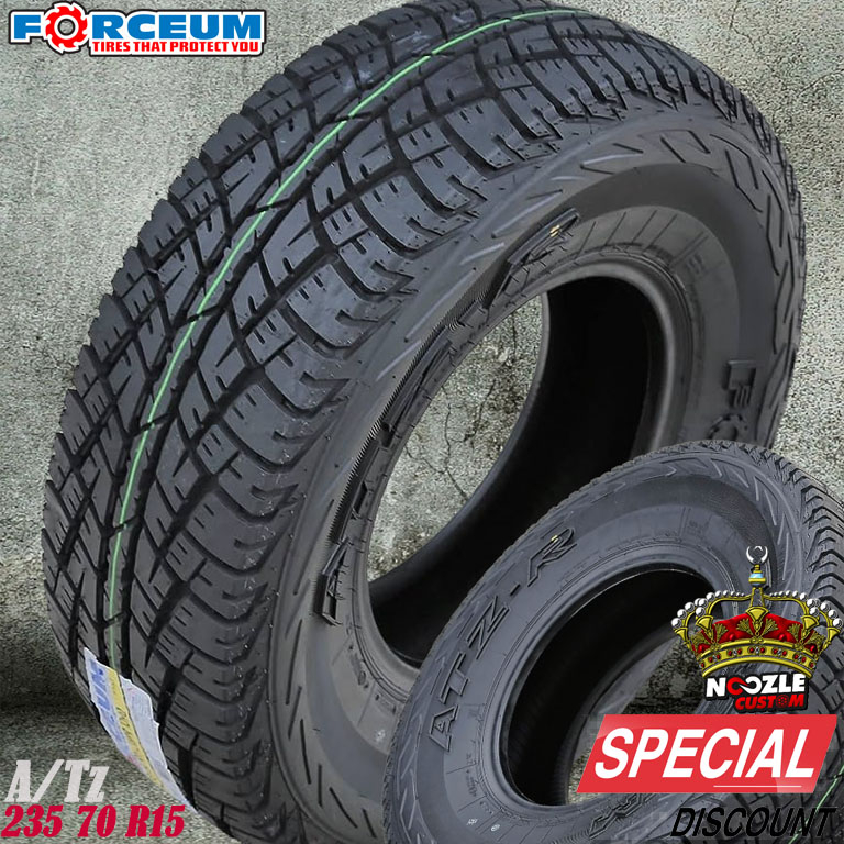 BAN MOBIL AT RING 15 MEREK FORCEUM 235 70 R15 BAN LUAR TUBLES