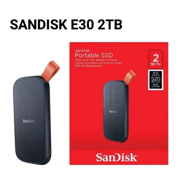 SSD PORTABLE SANDISK E30 2TB Ssd External 2 TB Sandisk E 30 Original