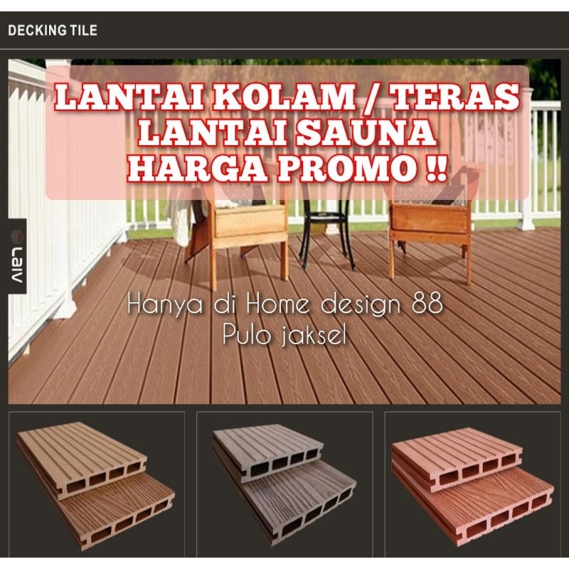 lantai decking wpc lantai kolam renang lantai taman wpc decking wpc laiv decking laiv