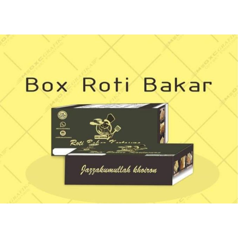

kardus kemasan roti bakar custome