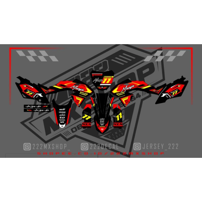 DECAL KLX STIKER KLX DTRACKER