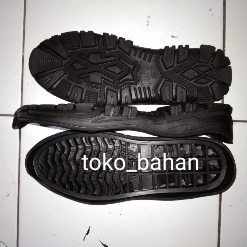 outsole alas sepatu pdl karet hitam ( AL )