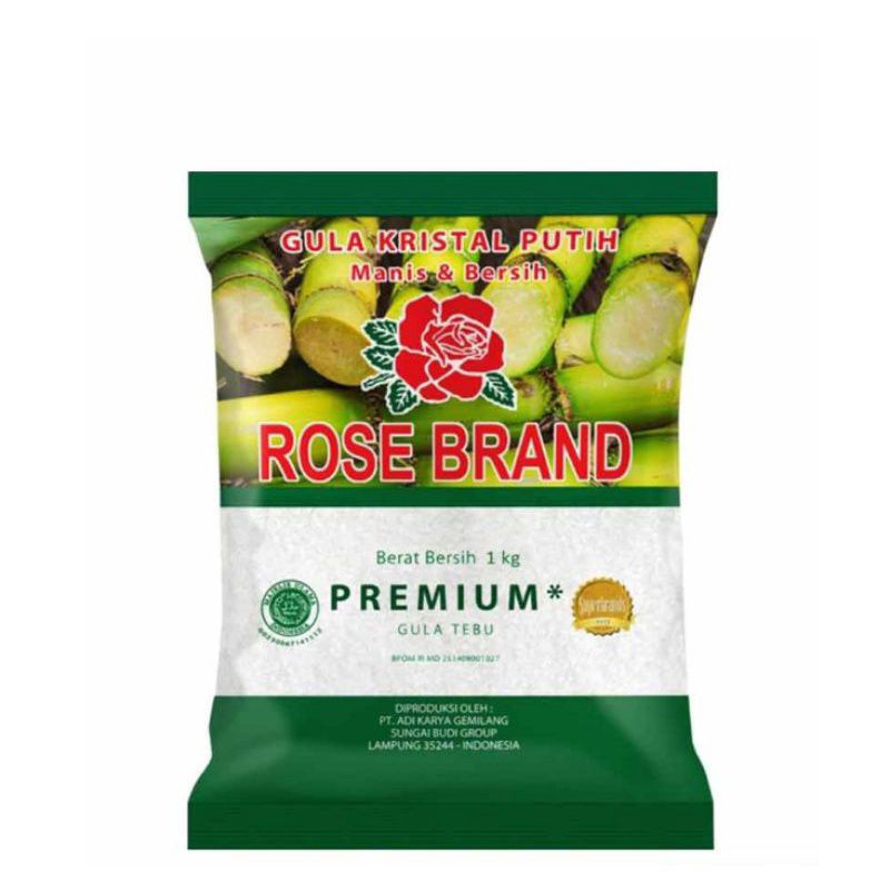 

Gula premium rosebrand 1kg indomaret