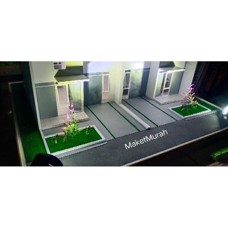 Miniatur Rumah Maket rumah Diorama Skala 1:20  Unit PVC Foamboard