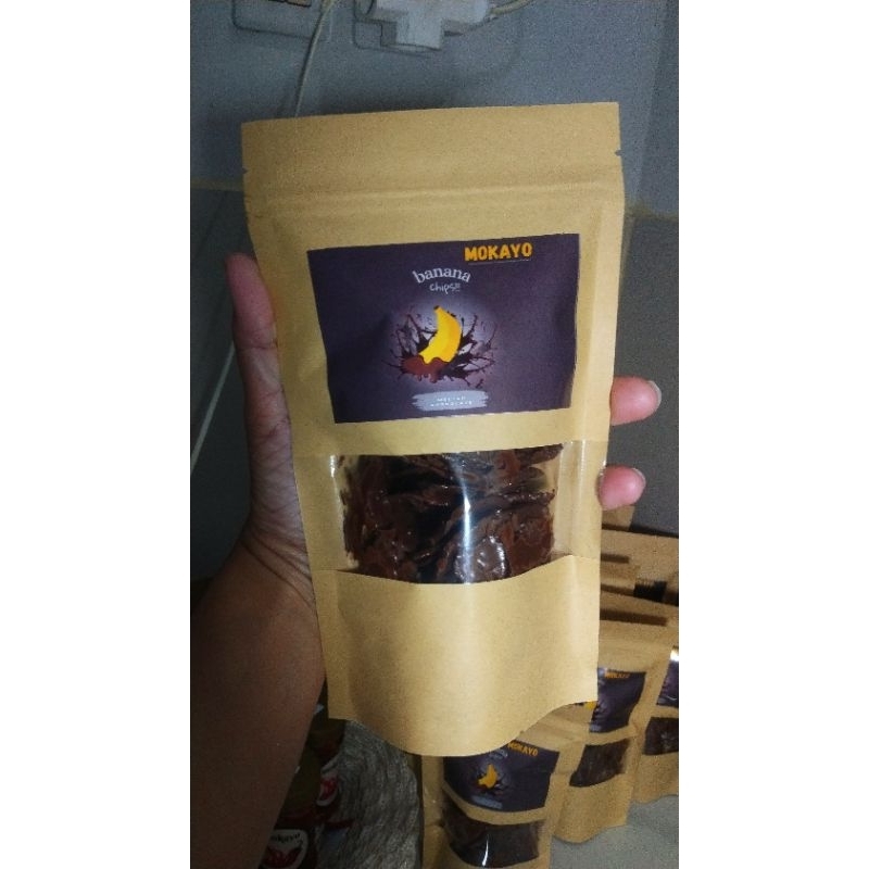 

keripik pisang coklat lumer "MOKAYO" - 100gr