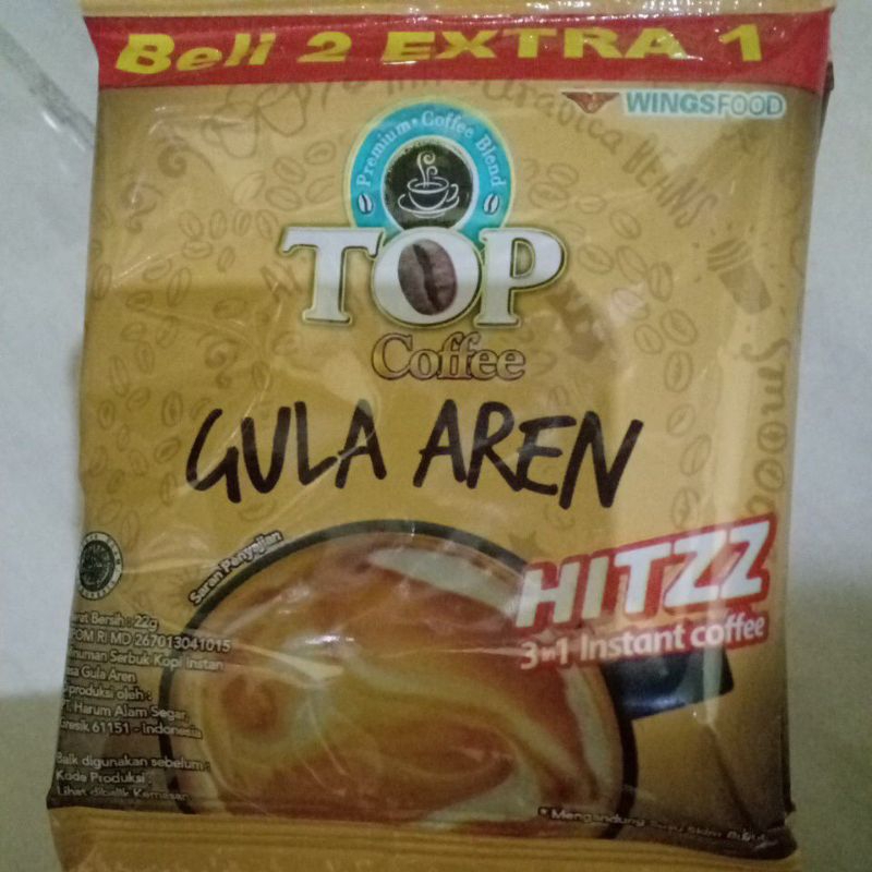 

kopi top gula aren 3in1