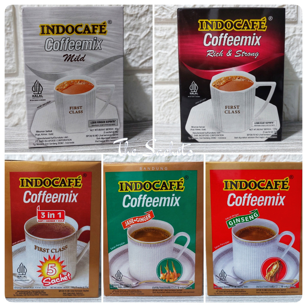 

Indocafe Coffeemix 3in1 Mild Rich & Strong Ginseng Ginger Sachet