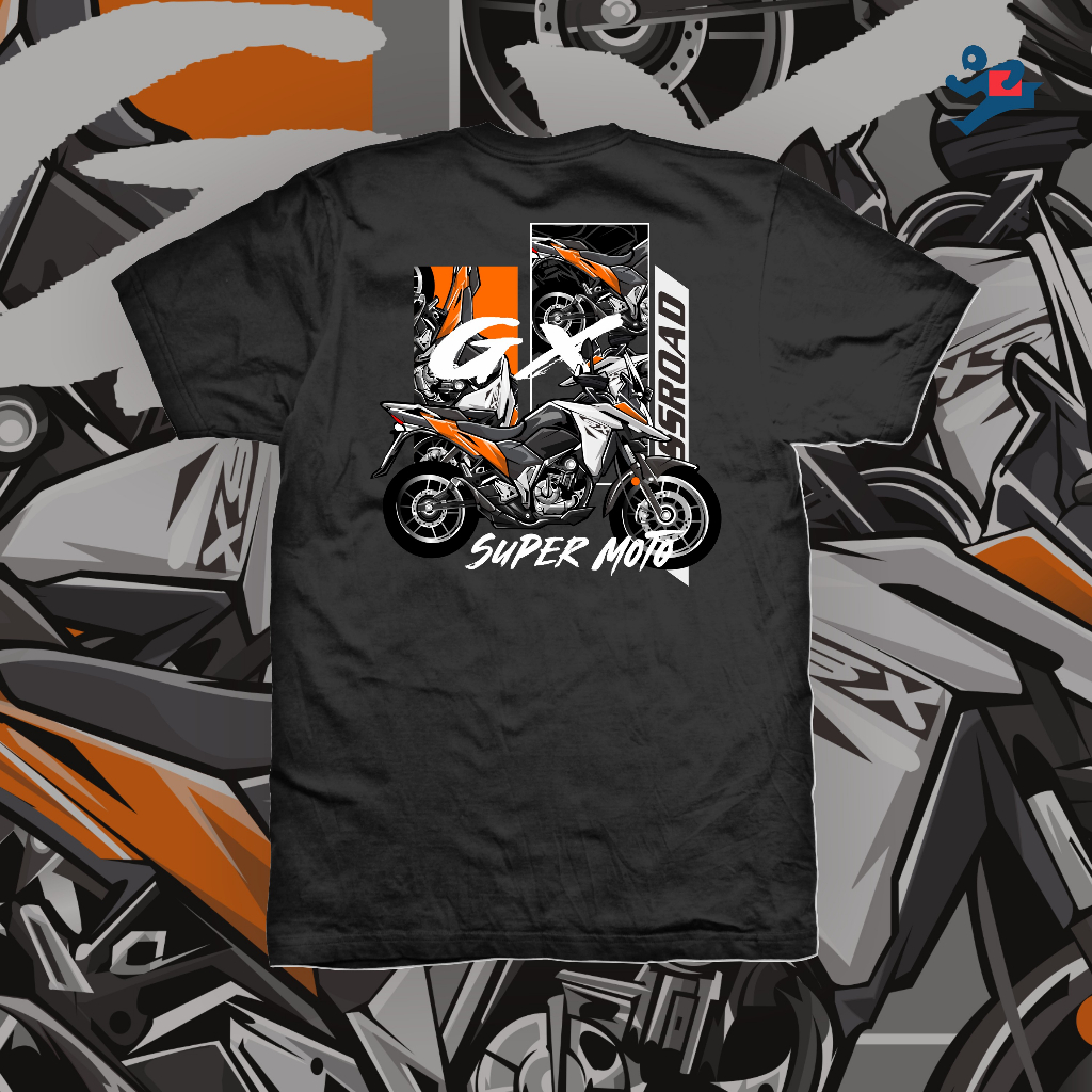 (PROMO) DISTRO PREMIUM KAOS TERBARU SUPERMOTO KLX DT CRF KTM SUNMORI RIDER KAOS SUPERMOTO KLX CRF DT