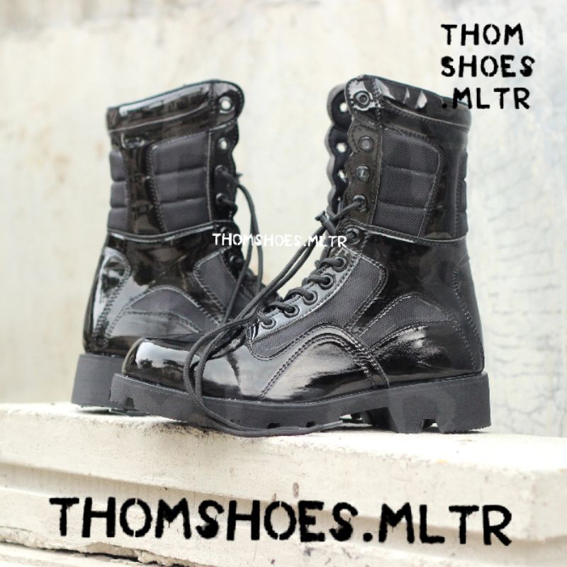 SEPATU PDL OUTSOLE RADIAL TNI POLRI SATPAM POLL PP MODEL SUPER KILAP //ThomShoes.mltr