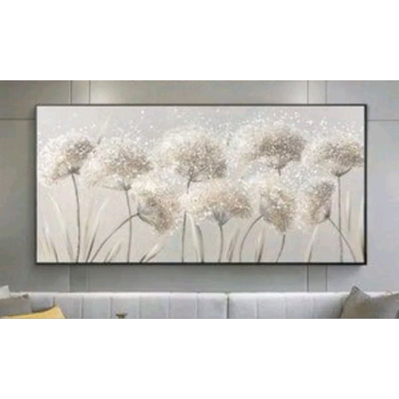 lukisan dinding ruang tamu