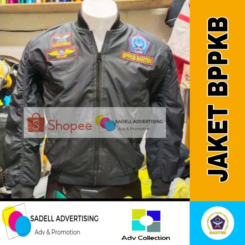 Jaket Bomber Bppkb Banten Jaket Bppkb Banten Full Atribut Hitam