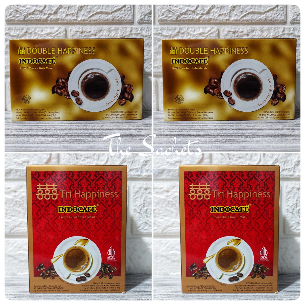 

Indocafe Coffee Double Tri Happiness Sachet