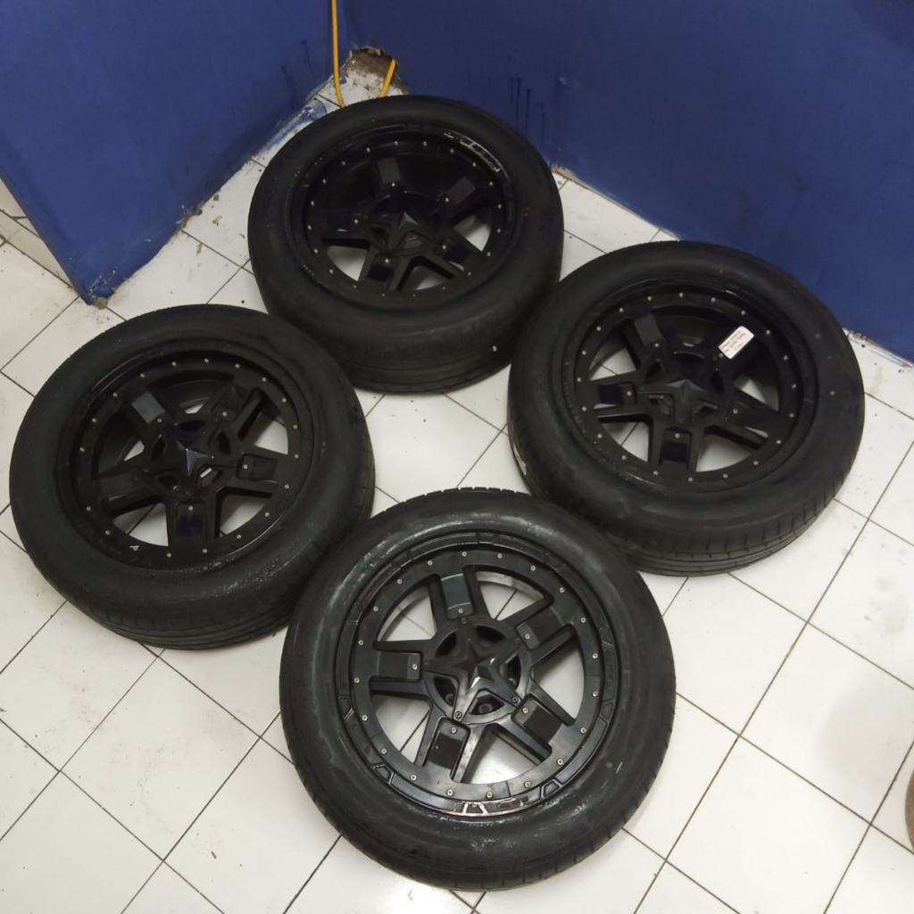 velg mobil murah everes fortuner pajero type rasta ring 20 pcd 6x139 plus ban
