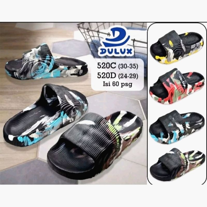 sandal slop anak laki laki sandal dulux adillete loreng