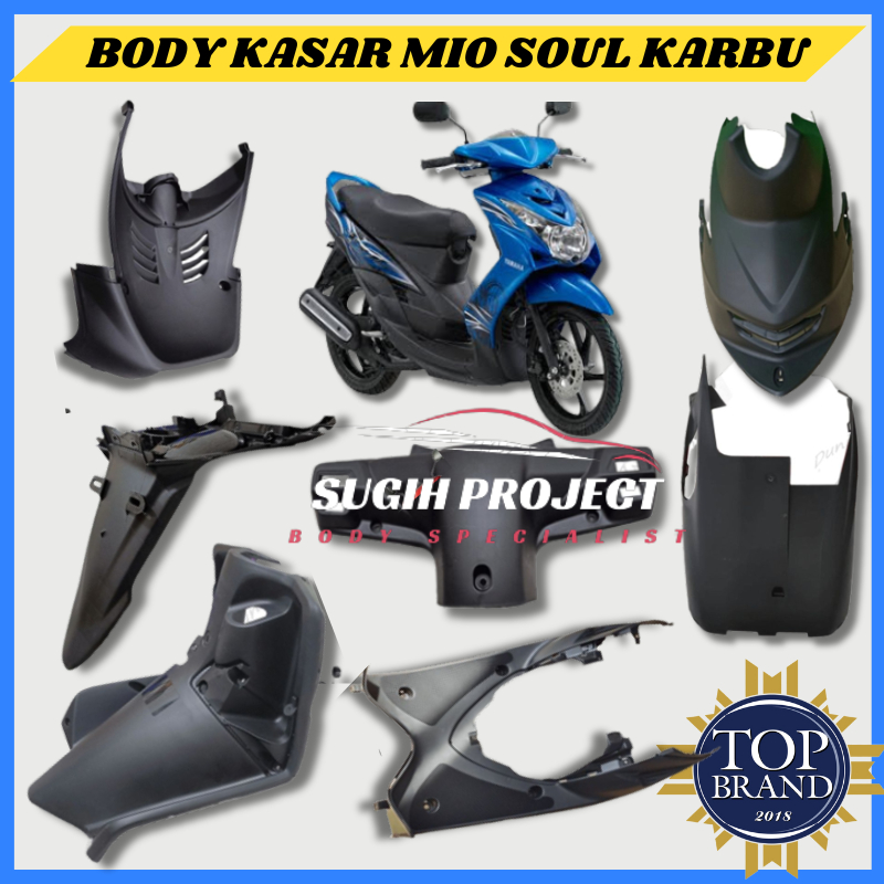 COVER BODY KASAR YAMAHA MIO SOUL KARBU ECERAN/BODI KASAR MIO SOUL KARBU/COVER BODI MIO SOUL KARBU/BO
