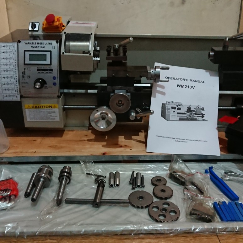 mesin bubut BV201L mesin bubut BV20L / mesin bubut besi kayu dll