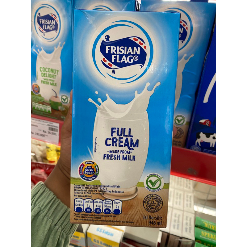 

Frisian Flag susu UHT 946ml (coklat & putih)