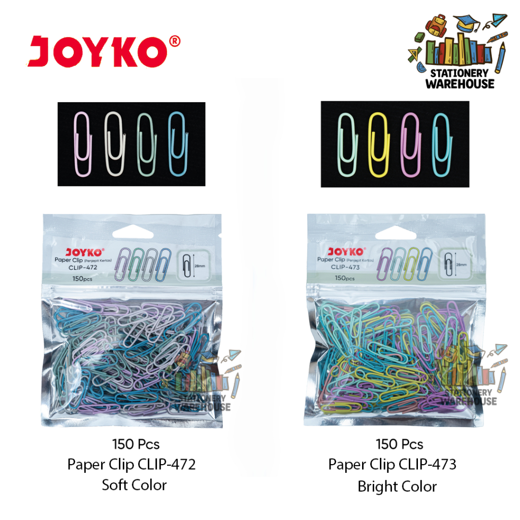 

Paper Clip Klip Penjepit Kertas Joyko 1 Pack isi 150 Pcs