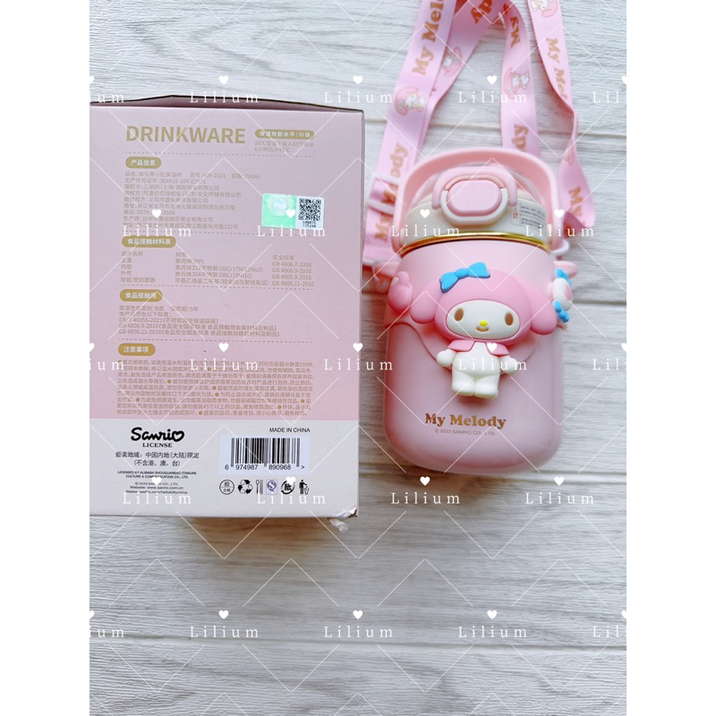 Botol termos sanrio ori 700ml BT018 botol minum anak tumbler melody cinnamorol kuromi pochacco