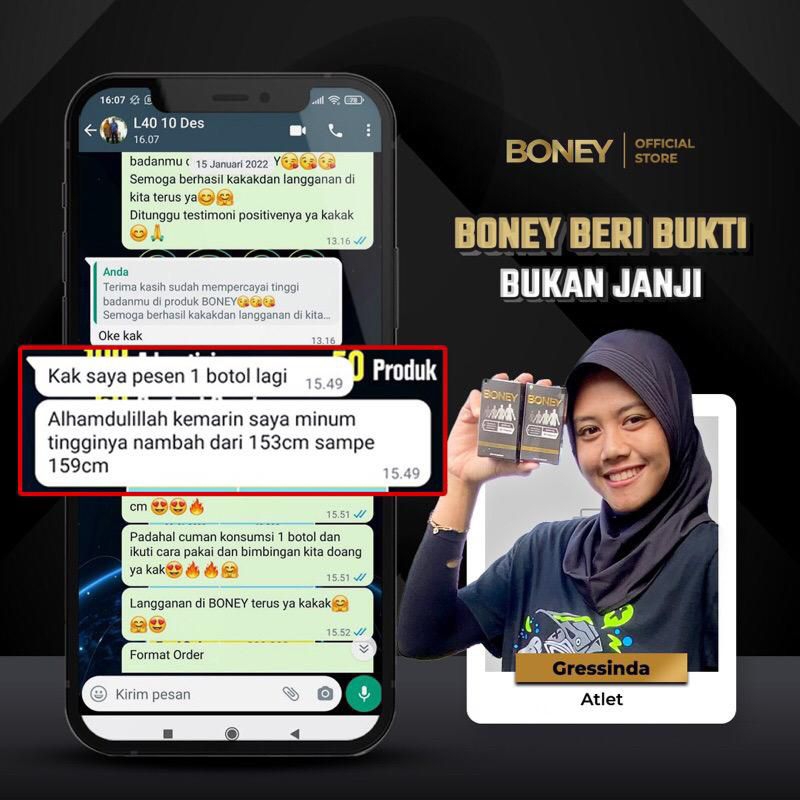 [ FLASH SALE ] BONEY PENINGGI BADAN/BONEY KAPSUL PENINGGI BADAN/PENINGGI BADAN/OBAT PENINGGI BADAN