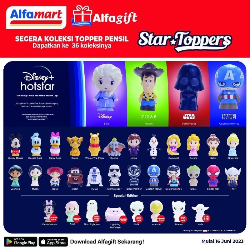 Alfamart Disney Star Toppers