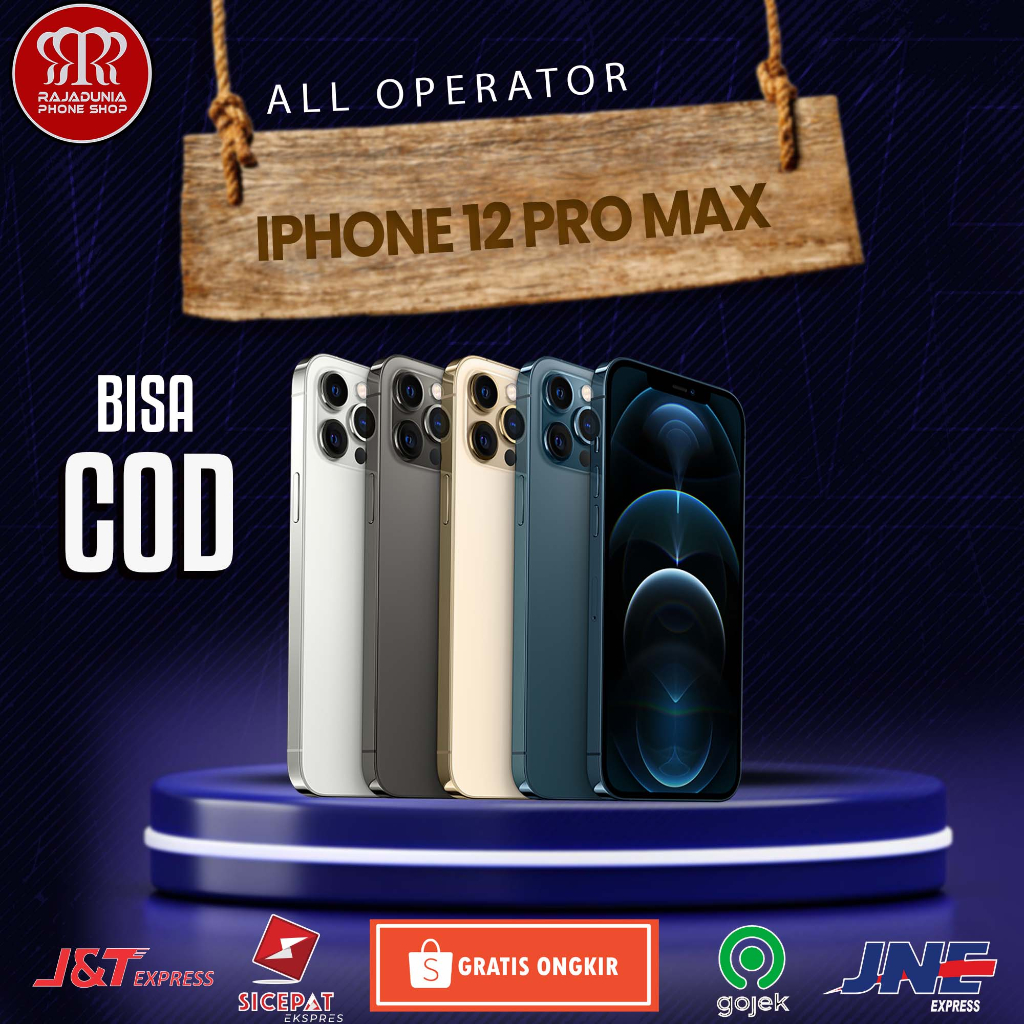 IPHONE SECOND 12 PRO MAX 256 GB 100% MULUS LIKE NEW BISA REQUEST BH