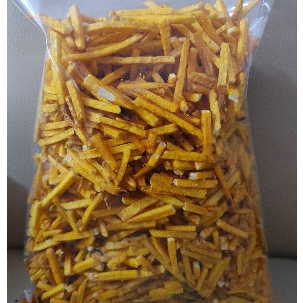 

Keripik kripik stik talas kuning 500 gram enak dan renyah