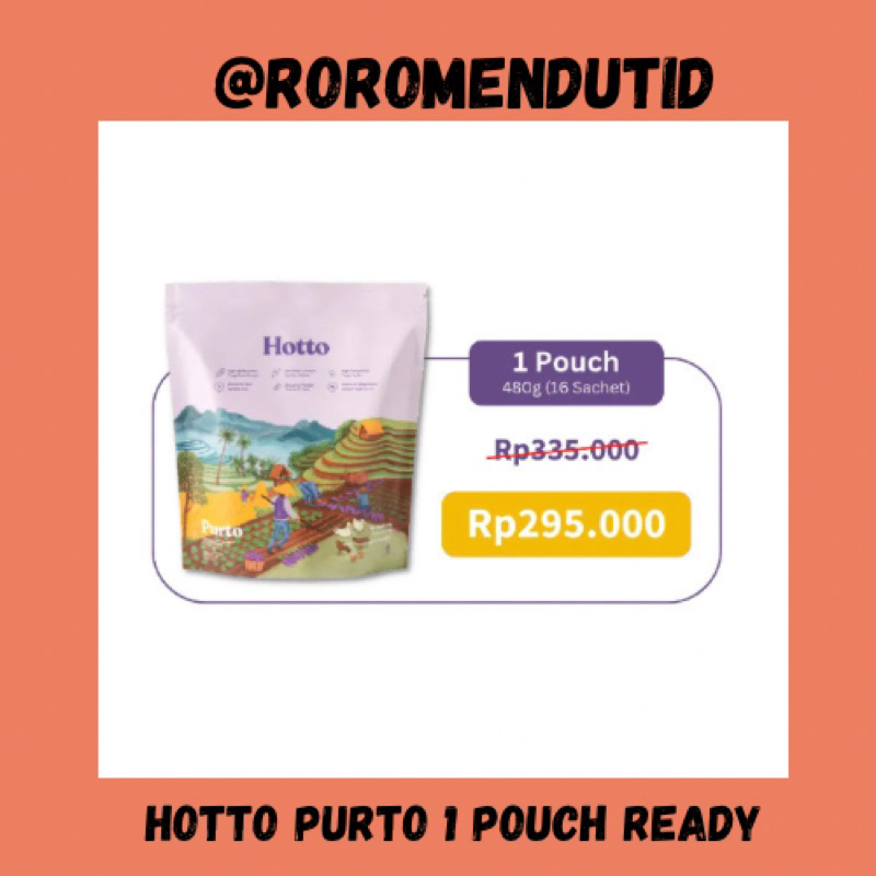 

Hotto Purto Superfood Multigrain - 1 box 16 sachet