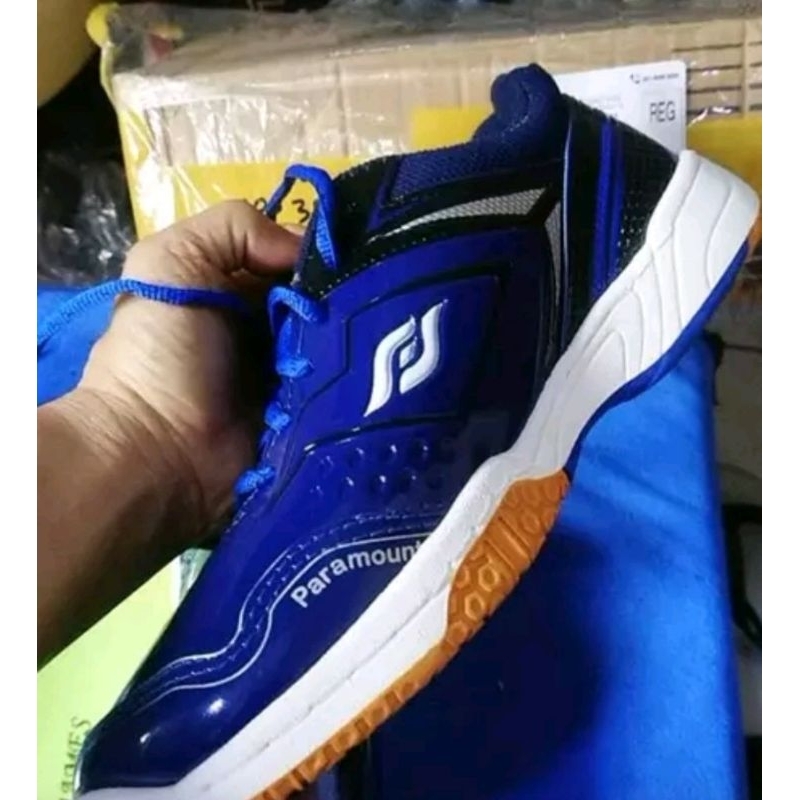 Sepatu Badminton Bulutangkis Biru Navy JAMES Original Paramount