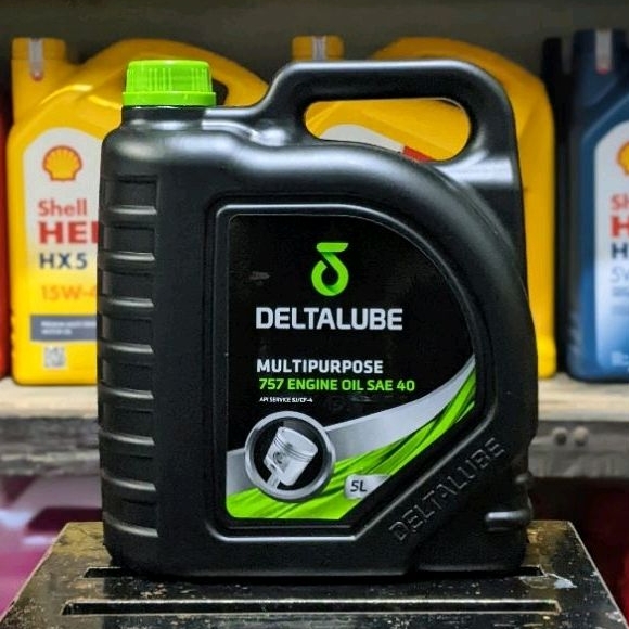 Oli DELTALUBE Multipurpose 757 Sae 40 5 Liter Pelumas Mesin Mobil Bensin Diesel