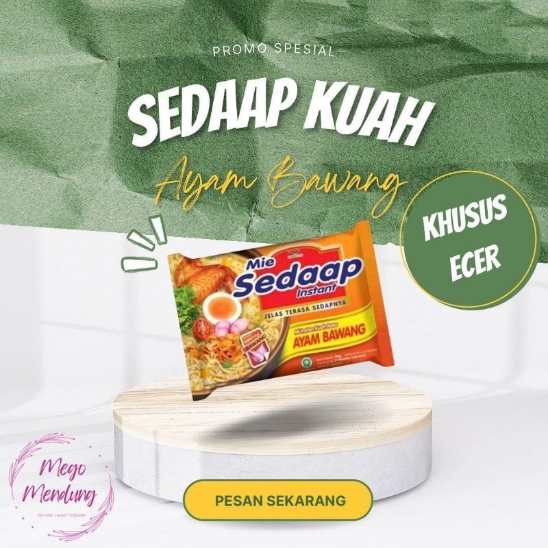 

SEDAAP Kuah rasa Ayam Bawang 70g exp 2024