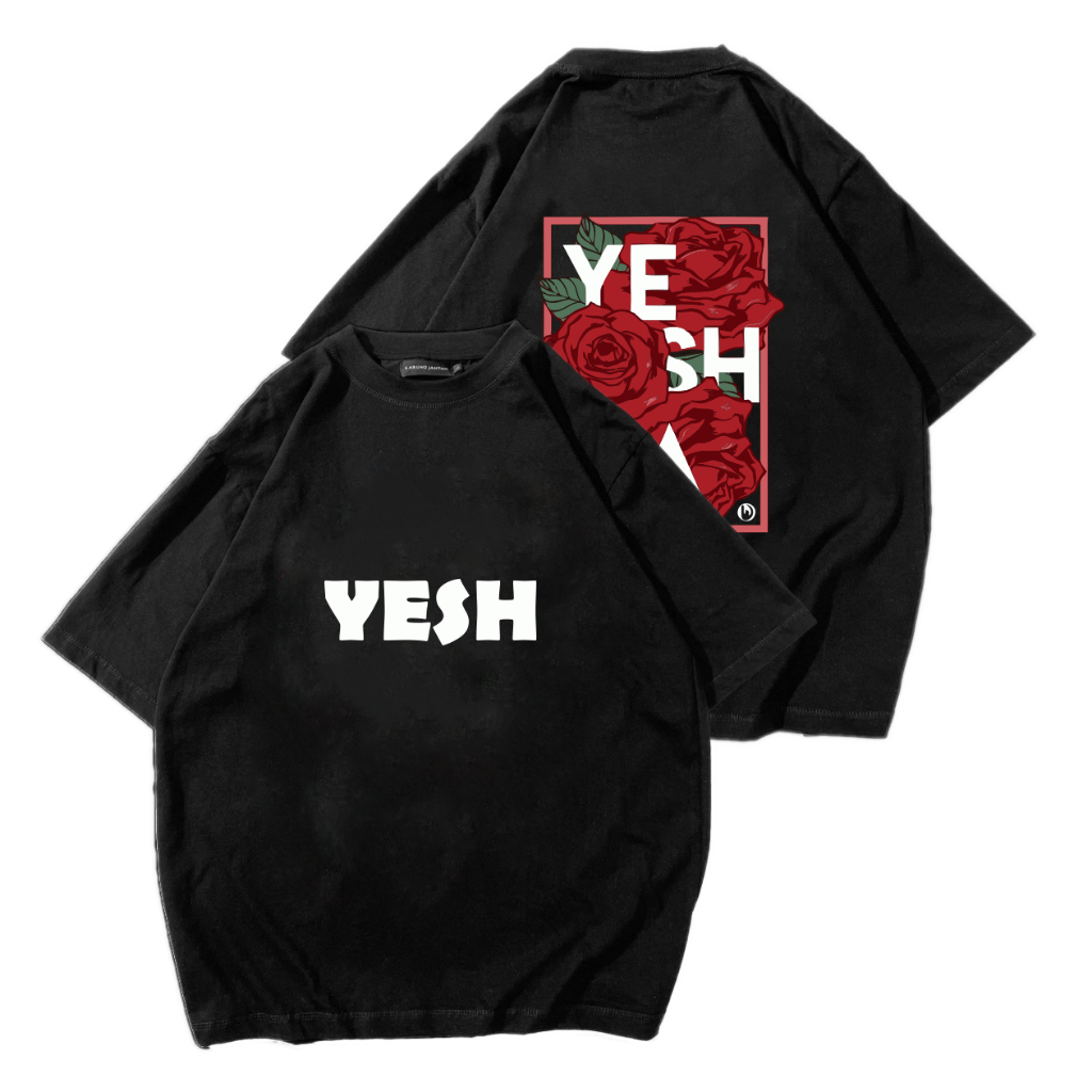 Tshirt Oversize Karung jantan Baju Kaos Distro Motif YESH terlaris Best SELLER