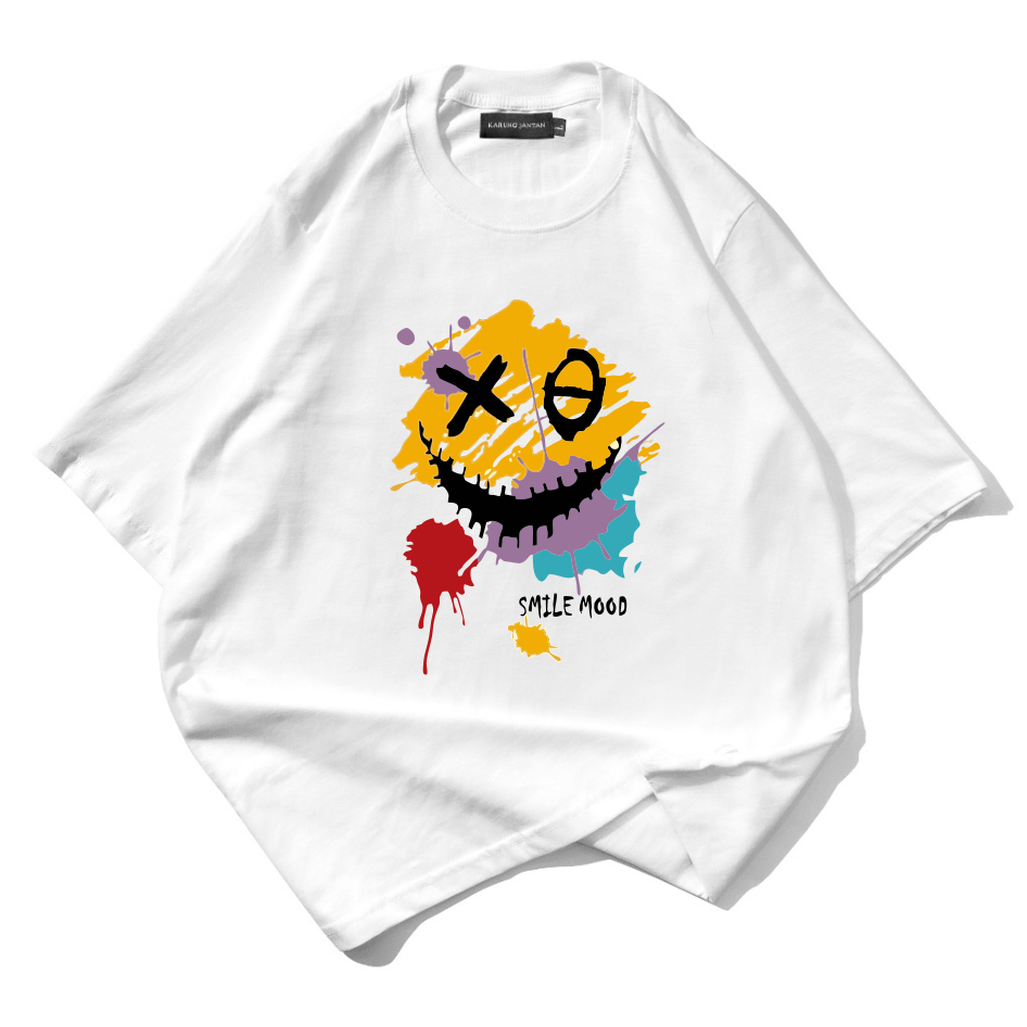 Tshirt Baju Kaos Karung Jantan SMILE  Best SELLER