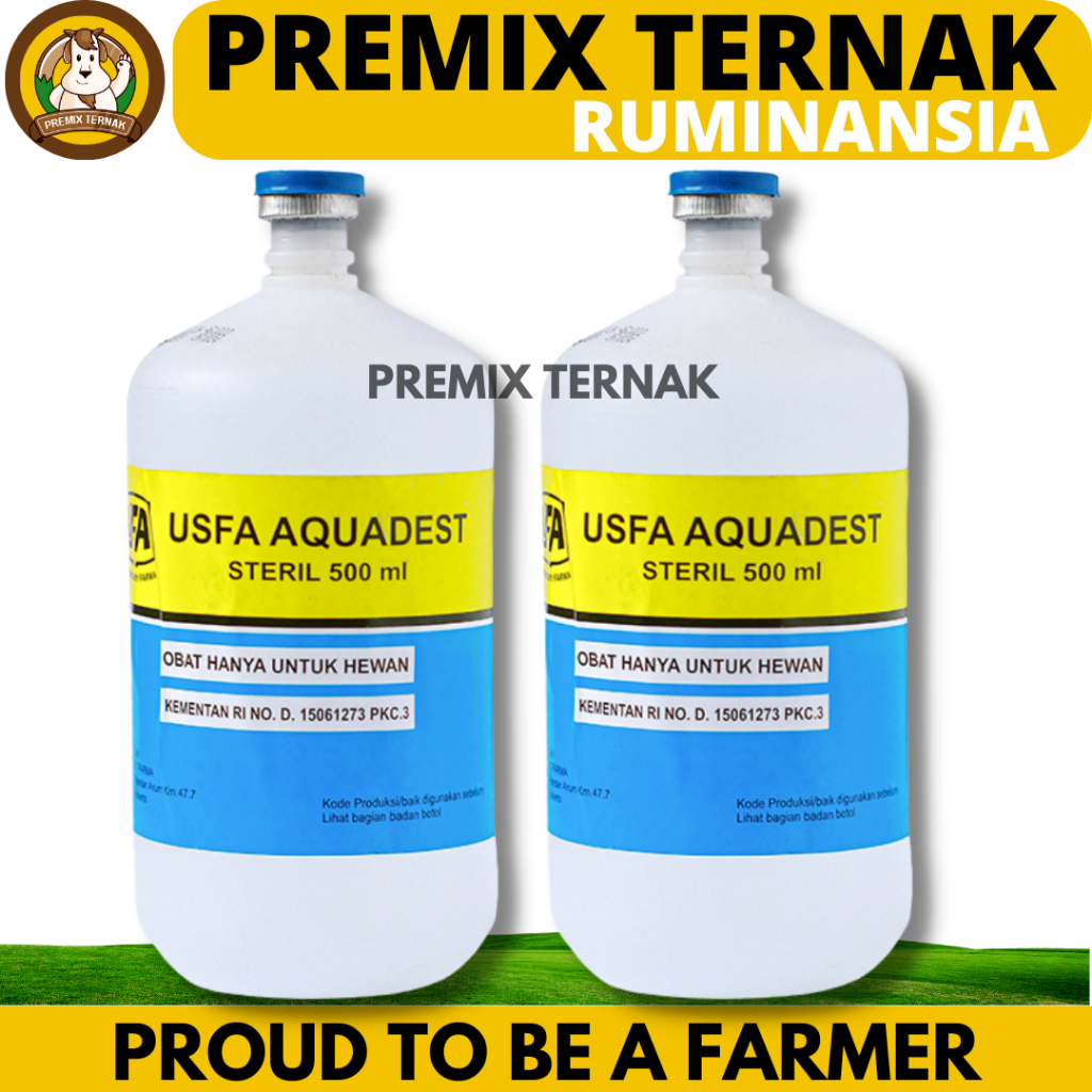 USFA AQUADEST 500ml - Aquades Air Steril
