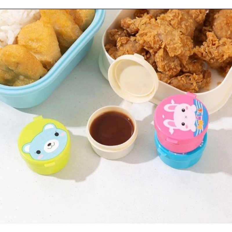 Wadah Saos Bento Mini / Botol Wadah Bumbu Saos Bento / Tempat Saos Bento
