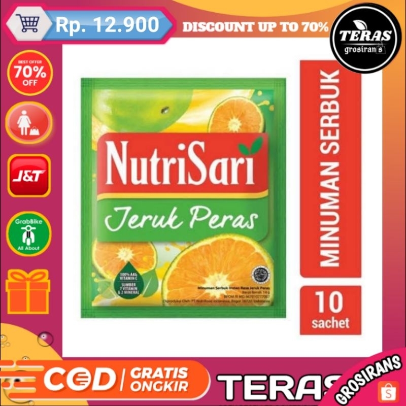 

PAKET 10 SACHET NUTRISARI SERBUK RENCENG ALL VARIAN RASA BUAH SEGAR MINUMAN SERBUK - Terasgrosirans