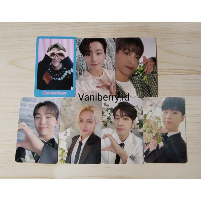 [READY STOCK] PHOTOCARD SEVENTEEN OFFICIAL FML SECTOR 17 DICON| Wonwoo Hoshi Jun DK Dino