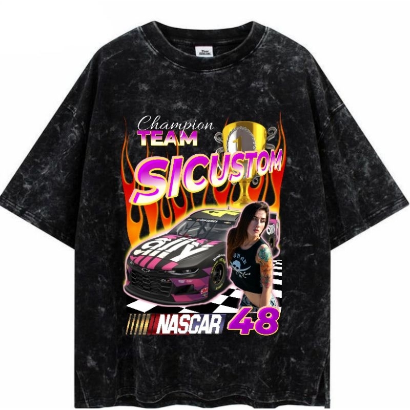 Kaos Original Sicustom Nascar Pink