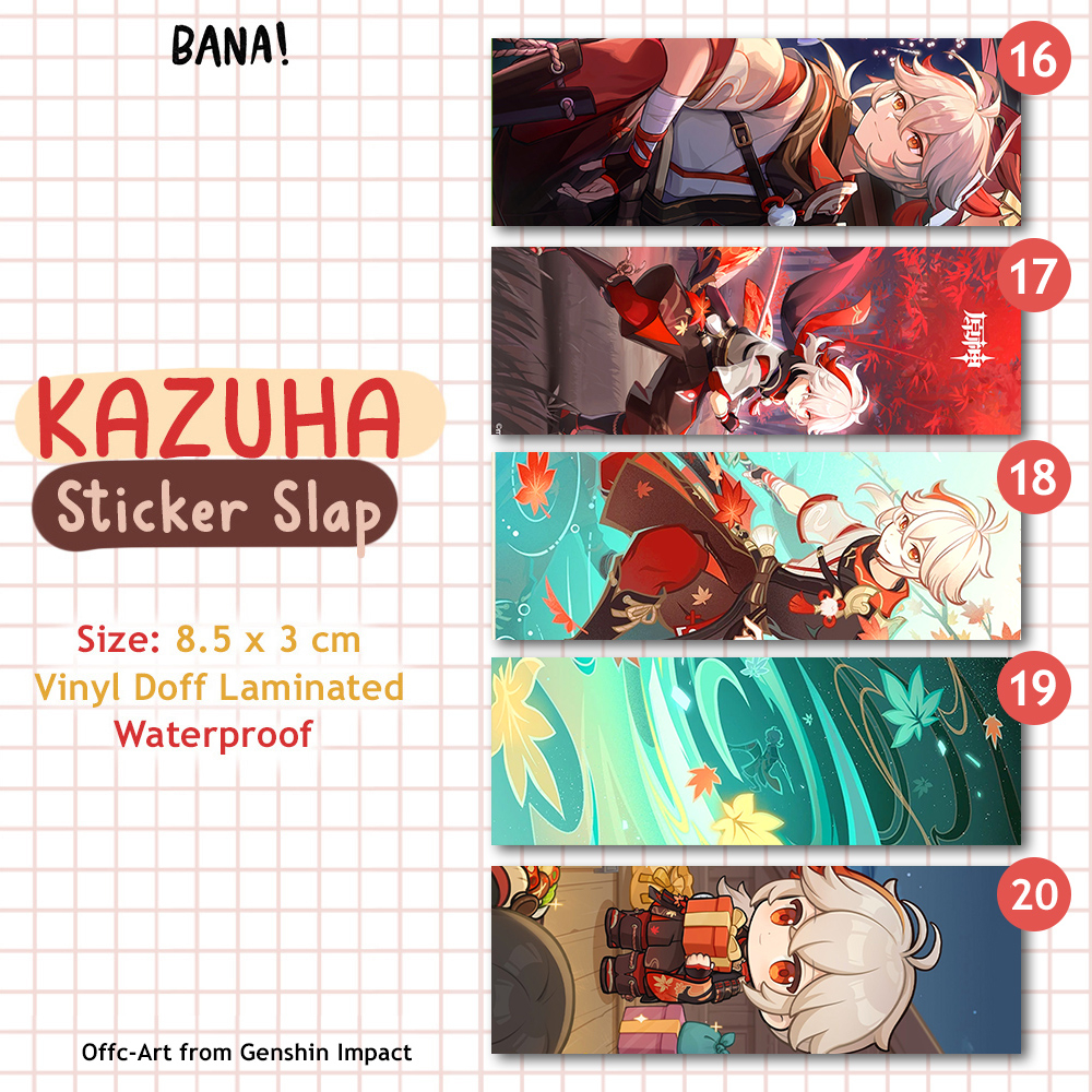 Kazuha Sticker Slap Genshin Impact  | BANA