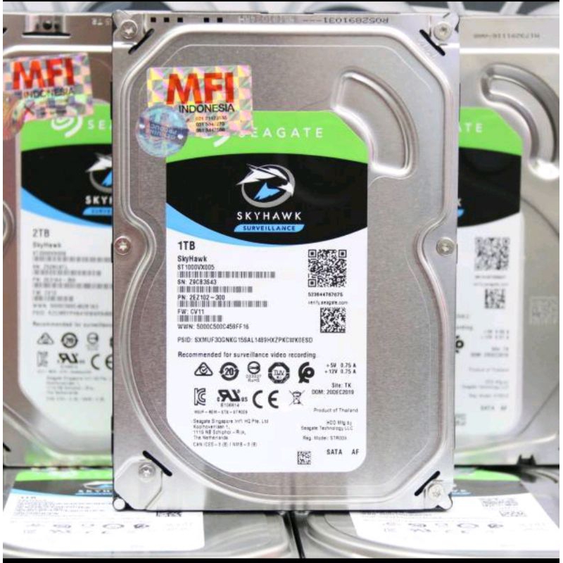 Hardisk 1 TB Seagate Skyhwk MFI Original Garansi 3 Tahun Seagate