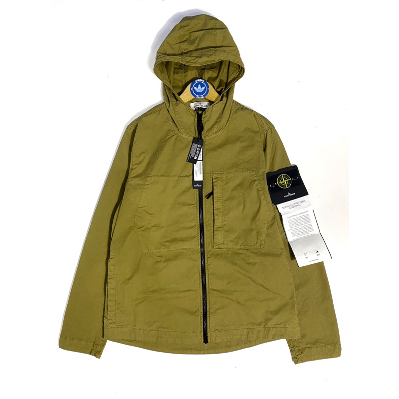 STONE ISLAND SUPIMA COTTON TWILL JACKET